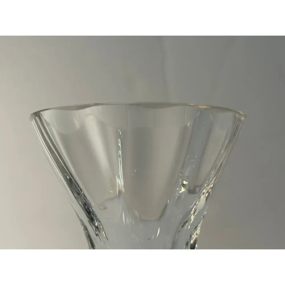 Dartington Crystal Shot Glass Cordial Ripple Edge Elegant Barware 3